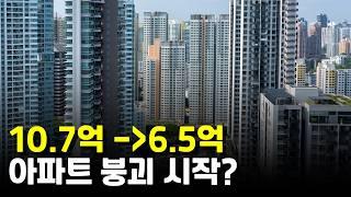 10.7억이 6.5억으로? 아파트 붕괴 시작? 폭망? 재개발,재건축?