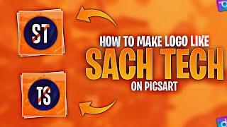 How To Make Logo Like @SachTech22 | Sach Tech Jaisa Logo Kaise Banaye Picsart may | TALHA EDITZ