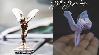 paper Origami Rolls Royce logo design by Pratham Patel Origami @RollsRoyceCars