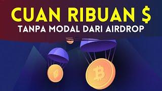 Cuan RIBUAN $ TANPA MODAL !! Tutorial Cara Ikut Airdrop Crypto GRATIS untuk Pemula