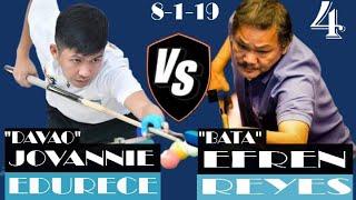 Efren "Bata" Reyes VS. Jovannie "Van2" Edurece | Race 22 | PAREHAS | PART 4 FINAL / 8-1-19