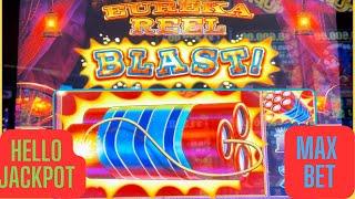 Fun Jackpots Playing Max Bet $20/Spin On Eureka Reel Blast