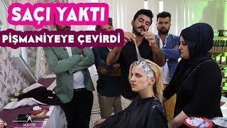 Öyle Bir Boya Sürdü Ki Modelin Saçı Kökünden Koptu!