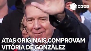 Atas originais comprovam vitória de Edmundo González na Venezuela