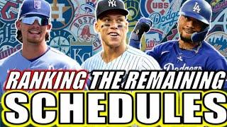 Every MLB Playoff Contenders REMAINING SCHEDULE Ranked From Toughest To Easiest!