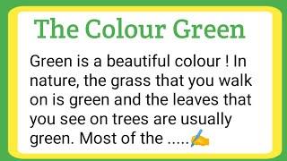 the colour green essay / essay on green colour / about green colour