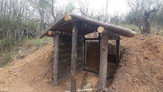 Building an Underground Shelter in the Abandoned Village | 25 Years Since the Last Inhabitant. Ep.01