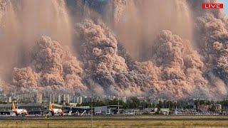 Italy panic: Live footage ash cover Catania and Sicily airport,after major new erupt Etna volcano