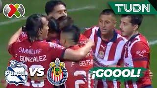 ¡CISNEROS HIZO UN GOLAZO DE CHILENA! | Puebla 0-2 Chivas | AP2023-J13 | Liga Mx | TUDN