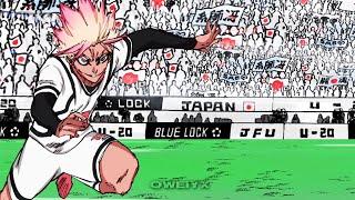 Shidou bicycle kick goal | blue lock manga animation | blue lock chapter 130