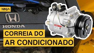 How to Change Air Conditioner Belt - Honda Civic