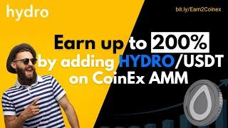 CoinEx AMM Guide | HYDRO-USDT Pair | Tutorial