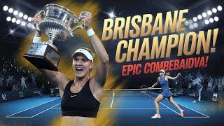 "Aryna Sabalenka Wins Brisbane 2025 Title Over Polina Kudermetova Hiighlights"