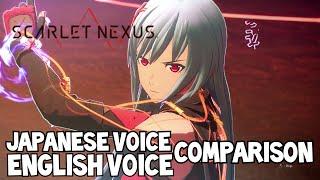 Scarlet Nexus Japanese Voice and English Voice Comparison