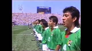 Bolivia en el partido inaugural de EEUU 1994 ante Alemania: Imágenes: Venevisión