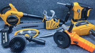19 minutes to open the electric drill and saw. The yellow appearance is very eye-catching
