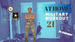 At Home Military Workout / No Equipment / Get Fit for Basic Training! / Pass you PT / Army Air Force