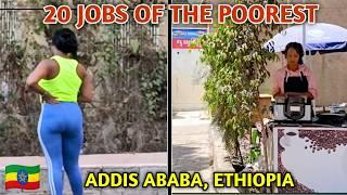 The Lives of the Poorest in Addis Ababa - Surviving on Meager Incomes | Walking Tour.