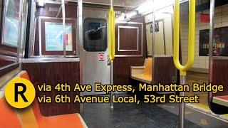 NYC Subway: R46 (R) Train Ride From Bay Ridge-95 St to 71 Ave via 4 Ave Express/6 Ave Local/53 St