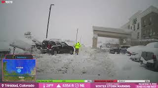 Trinidad, Colorado Snowstorm Day 2 - Live Stream Archive