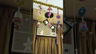 Waste material craft: hanging lights #diy #wastematerialcraft #reuse #shorts #ytshorts #hanginglight