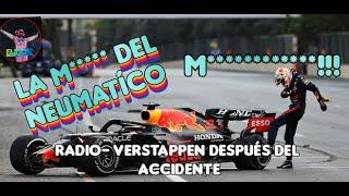 Radio - Verstappen después de la pinchazón de su neumatico (subtitulado) F1 español