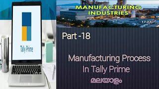 Manufacturing Journal In Tally Prime Malayalam....!!!!