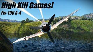 Using the Fw-190 A4 as God Intended | High Kill Games Series | WT Air RB