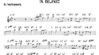 IX. RELAX  - Bob Mintzer: 14 Blues & Funk Etudes - For Eb