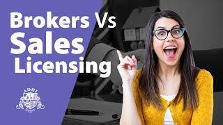 Broker vs salesperson real estate license in California.  What's the difference?