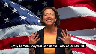 Meet The Candidates - Emily Larson - Mayoral Candidate, City of Duluth, Minnesota