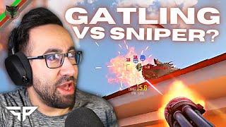 Gatling vs Sniper All Game ️, Class Warfare - Super People Solos Gameplay, F2000 Gatling Soldier