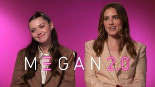 M3GAN 2.0 movie interviews Allison Williams, Violet McGraw, director Gerard Johnstone 4K