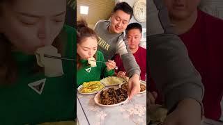 Funny Husband and Wife With Brother Yummy Food Eating Challenge 