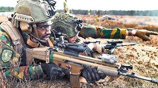 Soldiers Firing FN SCAR Rifle & Machine Gun | Belgian Troops Training in Lithuania | NATO