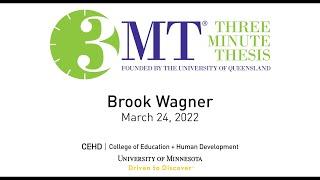 3 Minute Thesis: Brook Wagner