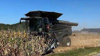 The first day of Corn Harvest with our New Fendt combine