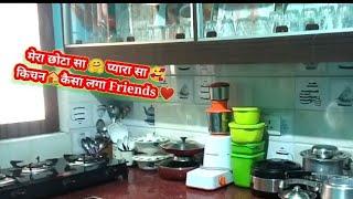 Indian Small Kitchen Tour  Friends Mera Chota Sa Kitchen Kaisa Hai#Smallkitchen#indiank#sunitafood