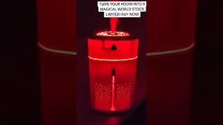 Transform your space with enchanted vibes #humidifier #lights #colors #magical