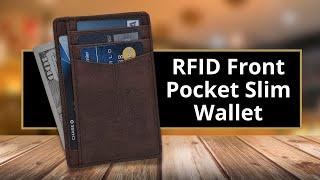 RFID Front Pocket Slim Wallet