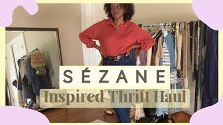 SEZANE INSPIRED THRIFT HAUL| fall 2022 outfit ideas