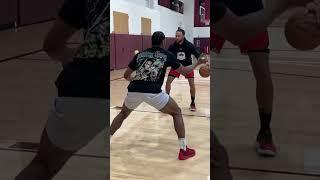 Steph Curry & Scoot Henderson  workouts together  bump finishes and two ball drills #nba