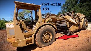 Swapping a 29.5x25 wheel and tire on the 161 Fiat-Allis Scraper