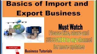 Basics of Import and Export business | Best video | must watch  | Urdu/Hindi