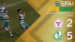 SFAI Subway National Cup  u13 Boys Final - Shelbourne FC vs Shamrock Rovers FC