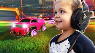 I Tried To Teach My 3 Year Old How To Play Rocket League