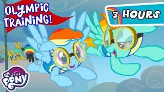 Rainbow Dash Trains for the Olympics️ | 3 HOUR COMPS | My Little Pony: Friendship is Magic