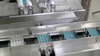 ROTZINGER PharmaPack packaging line for multi vial packaging in combination with our #EcoSavePack.