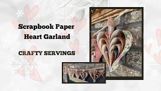 DIY Scrap Book Paper or Cardstock Valentine Garland