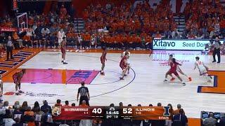 Kasparas Jakucionis 12 PT 13 AST DOUBLE-DOUBLE vs. SIUE | Illinois Basketball | 11/08/2024